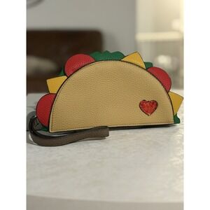 Sleepyville Critters Taco Bout Love Wristlet Purse Clutch Handbag Heart Yummy